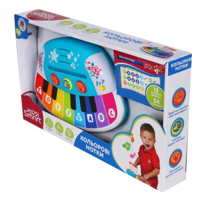 Піаніно KIDDI SMART &ndash; КОЛЬОРОВІ НОТКИ (світло)