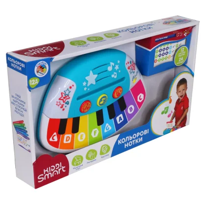 Піаніно KIDDI SMART &ndash; КОЛЬОРОВІ НОТКИ (світло)