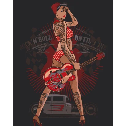 Картина за номерами &quot;Рок-н-рол назавжди&quot; Art Craft 10316-AC 40х50 см