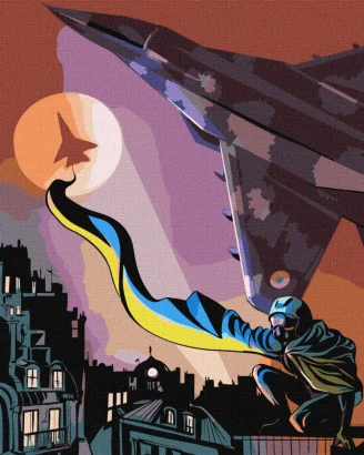 Картина за номерами "Примара Києва &copy;Maria Krishtal" Ідейка KHO4860 40x50 см