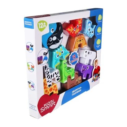 Навчальний ігровий набір KIDDI SMART &ndash; ЗВІРЯТКА-ПАЗЛИКИ