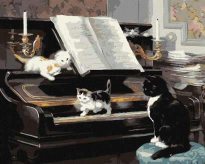 Картина за номерами "Музиканти &copy;Генрієтта Роннер-Кніп" Ідейка KHO4328 40x50см