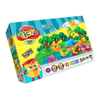 Набір для творчості "Тісто для ліплення Master Do" TMD-07-01-04U укр  Веселі звірята