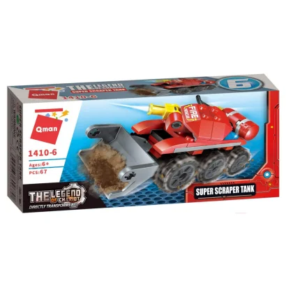Конструктор Qman 1410-1-8 Пожежна техніка, 79 дет  Super Scraper Tank