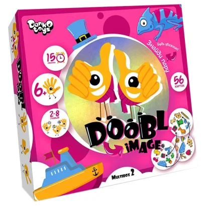 Розважальна настільна гра "Doobl Image" DBI-01-01U укр. мовою  Мультібокс 2