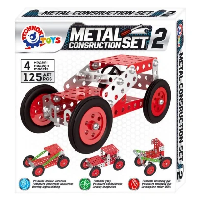 Дитячий &quot;Конструктор металевий&quot;ТехноК 6405TXK, 125 деталей