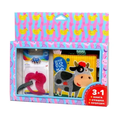 М'яка книжка-шуршалка &quot;Корівка&quot; Книжковий хмарочос 403754 з прорізувачем