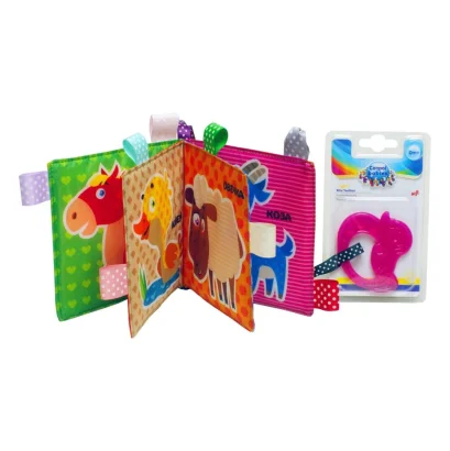 М'яка книжка-шуршалка &quot;Корівка&quot; Книжковий хмарочос 403754 з прорізувачем