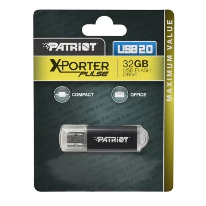 Флеш-накопичувач Patriot USB 2.0 Xporter Pulse 32GB Metal/Black