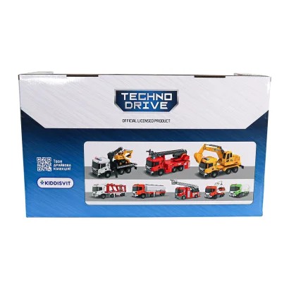 Ігровий набір серії "Super Big Truck" &ndash; АВТОКРАН SCANIA З ЕКСКАВАТОРОМ (світло, звук)