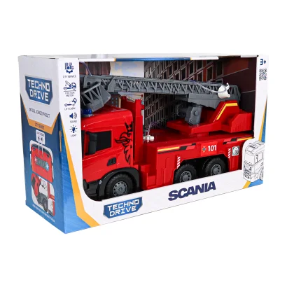 Автомодель серії "Super Big Truck" &ndash; ПОЖЕЖНА МАШИНА SCANIA (світло, звук, функ. води)