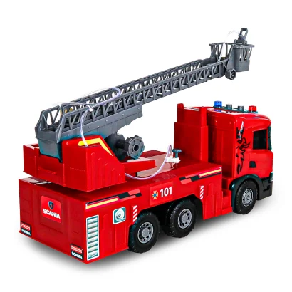Автомодель серії "Super Big Truck" &ndash; ПОЖЕЖНА МАШИНА SCANIA (світло, звук, функ. води)