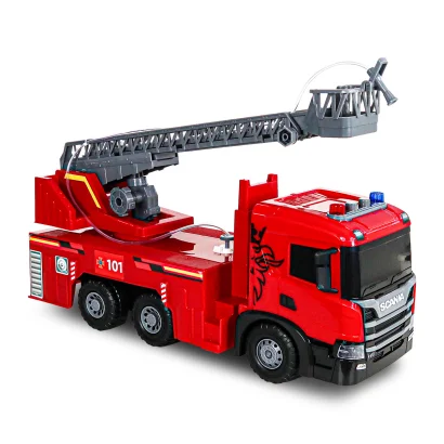 Автомодель серії "Super Big Truck" &ndash; ПОЖЕЖНА МАШИНА SCANIA (світло, звук, функ. води)