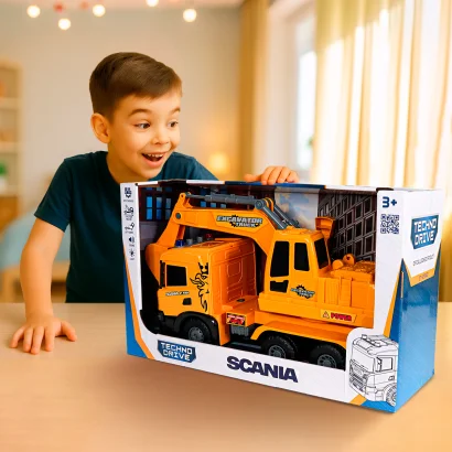 Автомодель серії "Super Big Truck" &ndash; ЕКСКАВАТОР SCANIA (світло, звук)
