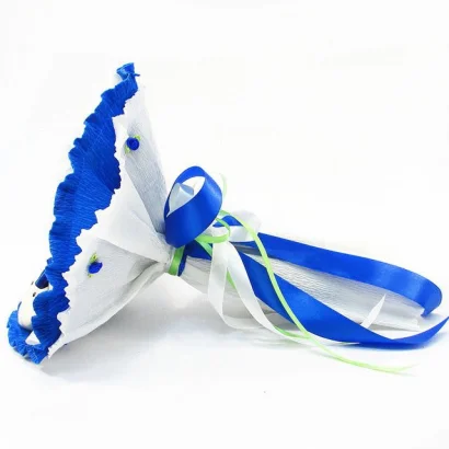 Букет з м'яких іграшок 5 ведмедиків 5290IT синій