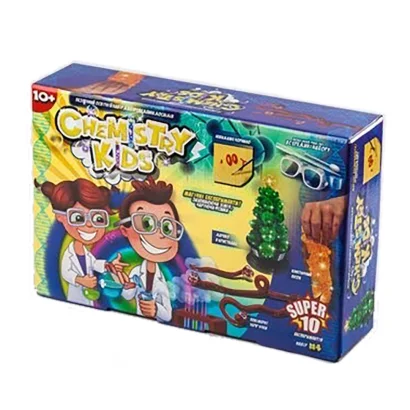 Безпечний навчальний набір для проведення дослідів "CHEMISTRY KIDS" CHK-01-01-04U УКР  CHK-01-04U
