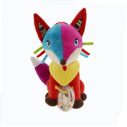 М'яка брязкальце-підвіска WD210260 з прорізувачем  Лисиця