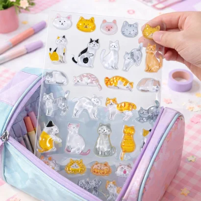 Набір 3D-наліпок TIKI WIKI серії "Crystal" &ndash; ТІКІ КОТИКИ