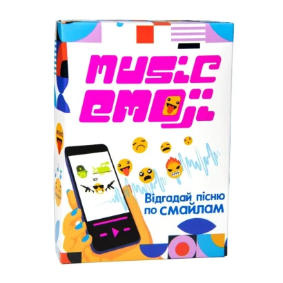 Настільна карткова гра "Music Emoji" Strateg 30249 українською мовою                          