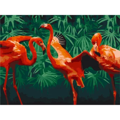 Картина за номерами &quot;Фламінго&quot; Bambi 11666-NN 30х40 см