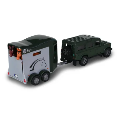 Ігровий набір - LAND ROVER (з причіпом і фігурками коней)