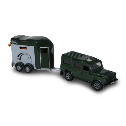 Ігровий набір - LAND ROVER (з причіпом і фігурками коней)