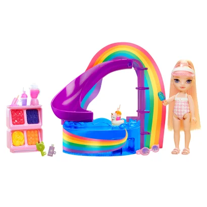Ігровий набір з лялькою RAINBOW HIGH серії "Littles" &ndash; ВЕСЕЛКОВЕ СВЯТО В БАСЕЙНІ (з аксес.)
