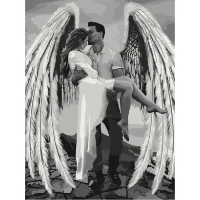 Картина за номерами "Її власний янгол" Bambi 10376-NN 30х40 см