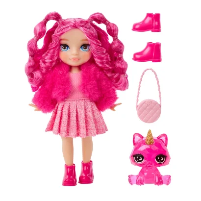 Ігровий набір з лялькою RAINBOW HIGH серії "Littles" - МАДЖЕНТА (з аксес.)