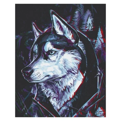 Картина за номерами "Друг Хаскі" Art Craft 11674-AC 40х50 см                                              