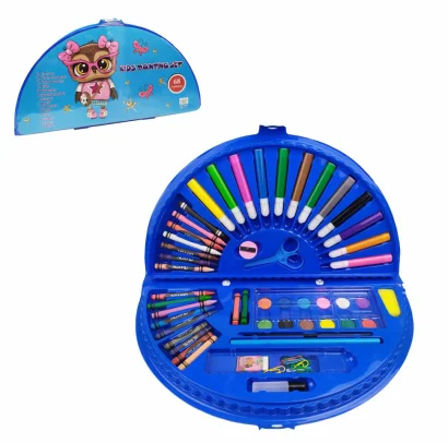 Дитячий набір для творчості і малювання MK 3918-2 у валізі  Сова