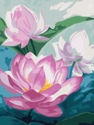 Картина за номерами "Світло на ставку" &copy;annasteshka Ідейка KHO3214 30х40 см