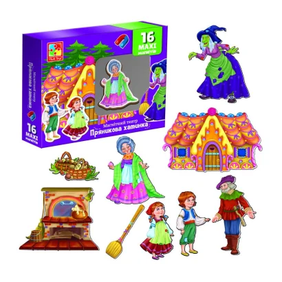Настільна гра магнітний театр &quot;Пряничний будиночок&quot; Vladi Toys VT3206-54 Укр
