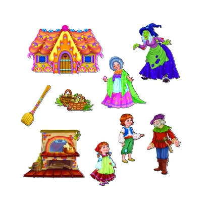 Настільна гра магнітний театр &quot;Пряничний будиночок&quot; Vladi Toys VT3206-54 Укр