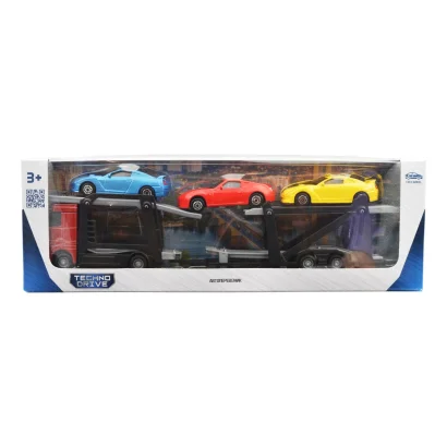 Ігровий набір &ndash; АВТОПЕРЕВІЗНИК (автоперевізник, 3 машини, 1:60, 26cm)