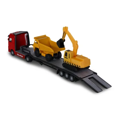 Ігровий набір - АВТОПЕРЕВІЗНИК (автоперевізник, самоскид, екскаватор, акс.)