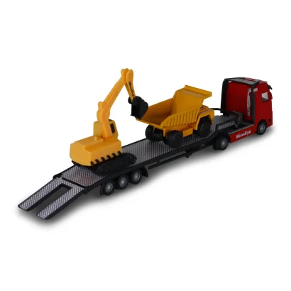 Ігровий набір - АВТОПЕРЕВІЗНИК (автоперевізник, самоскид, екскаватор, акс.)
