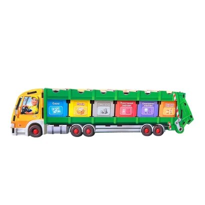 Настільна розвиваюча гра "Сортування сміття: сміттєвоз" Ubumblebees (ПСФ129) PSF129 комодик                                              