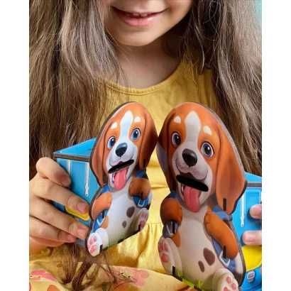 Настільна розвиваюча гра "Нагодуй песиків" Ubumblebees (ПСФ113) PSF113 пазл-сортер