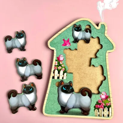 Настільна гра-сортер &quot;Веселі котики&quot;Ubumblebees (ПСФ066) PSF066 більше-менше