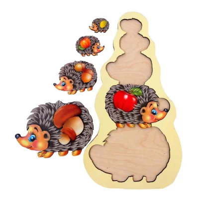 Настільна гра-сортер &quot;Їжачки&quot; Ubumblebees (ПСД045) PSD045 більше-менше