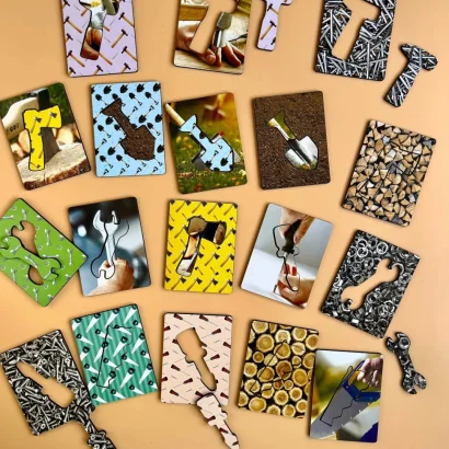 Дерев'яні Дощечки Сегена &quot;Інструменти&quot; Ubumblebees (ПСФ098) PSF098 з візерунками