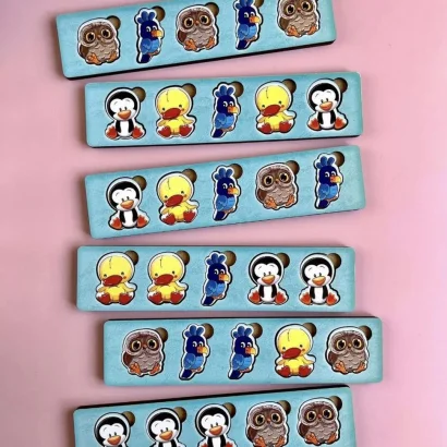 Дерев'яна настільна гра &quot;Птахи&quot; Ubumblebees (ПСД167) PSD167 сортер-комодик