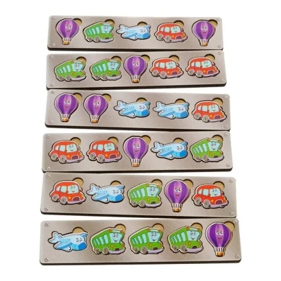 Дерев'яна настільна гра &quot;Транспорт-1&quot; Ubumblebees (ПСД005) PSD005 сортер-комодик