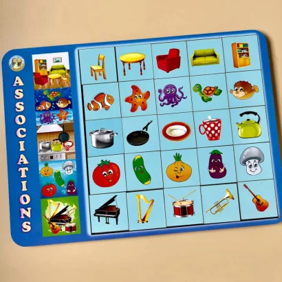 Дерев'яний пазл-вкладиш "Асоціації - 1" Ubumblebees (ПСД098) PSD098, 25 плашок 