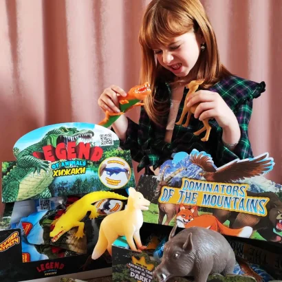 Стретч-іграшка у вигляді тварини – ПОВЕЛИТЕЛІ ГІР (в диспл.)