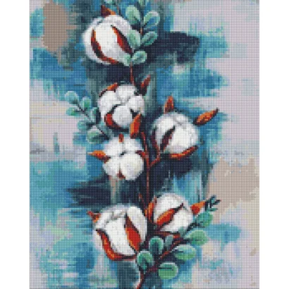 Алмазна мозаїка&nbsp;"Бавовна" &copy;kkatyshaa&nbsp;Ідейка&nbsp;AMO7433 40х50 см