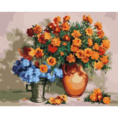 Картина&nbsp;за&nbsp;номерами "Квіткові&nbsp;обійми"&nbsp;&copy;Валентина Баранюк Ідейка&nbsp;KHO5657 40x50 см 