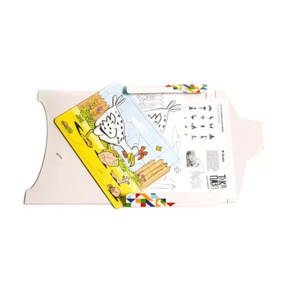 Дитячи Пазли&nbsp;3&nbsp;в&nbsp;1&nbsp;"Зелена, курочка" Така Мака 960209 20 елементів