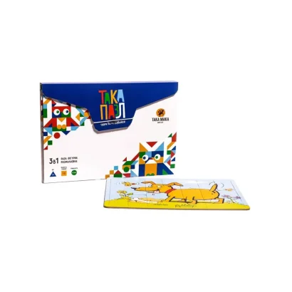 Дитячи Пазли&nbsp;3&nbsp;в&nbsp;1&nbsp; "Синя, песик" Така Мака 960193 20 елементів